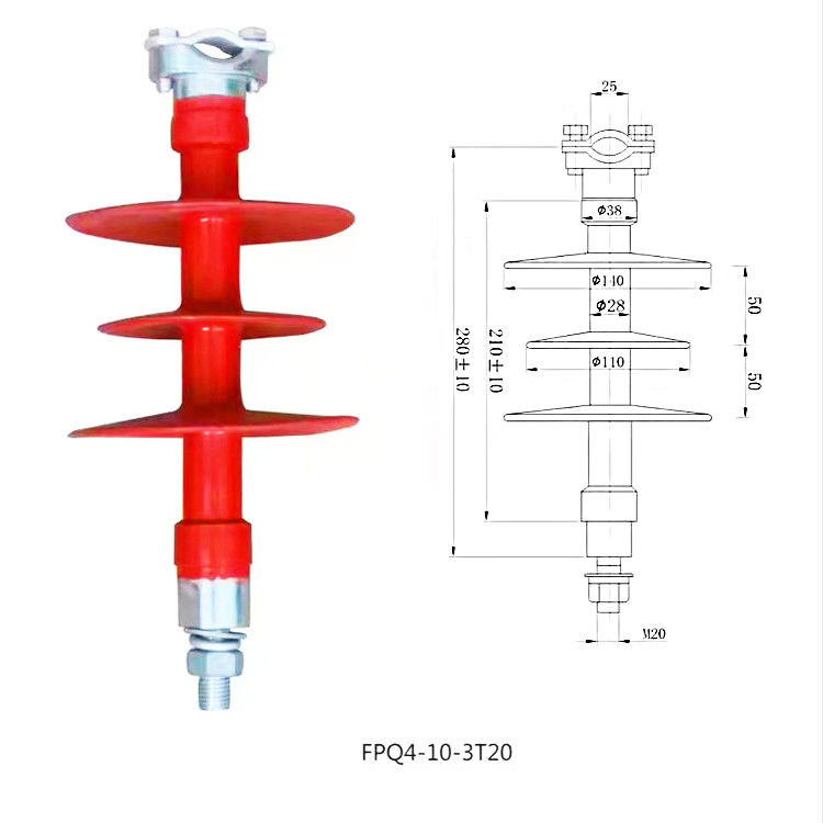 FPQ Series Komposit Insulator Pin Jenis Tegangan Tinggi