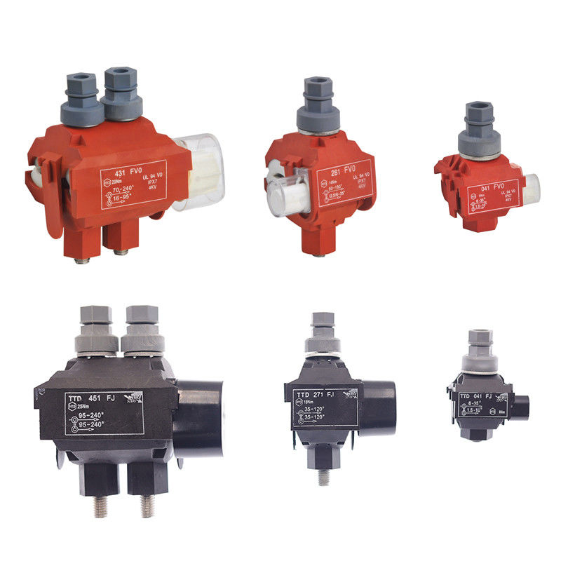 TTD Series Electrical Piercing Clamp Cable Konektor Isolasi Tahan Api