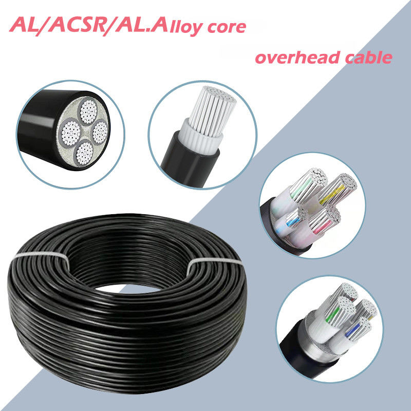 PVC PE Insulated AAC Alloy Conductor Overhead Power Cable Wire Voltage