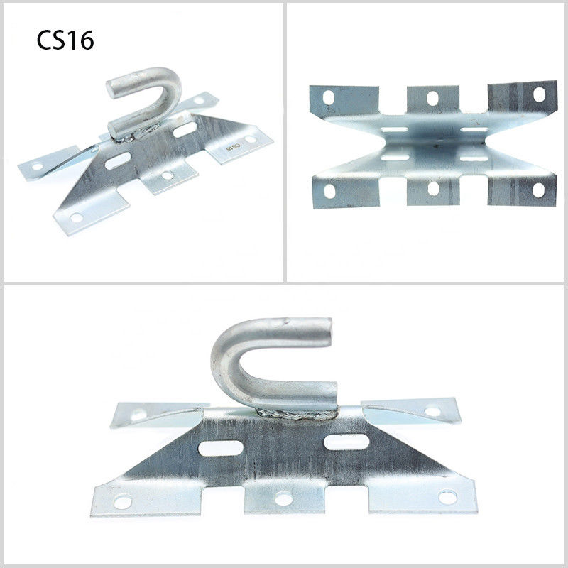Steel Iron Anchoring Universal Pole Bracket Optical Aluminium Alloy Mounting