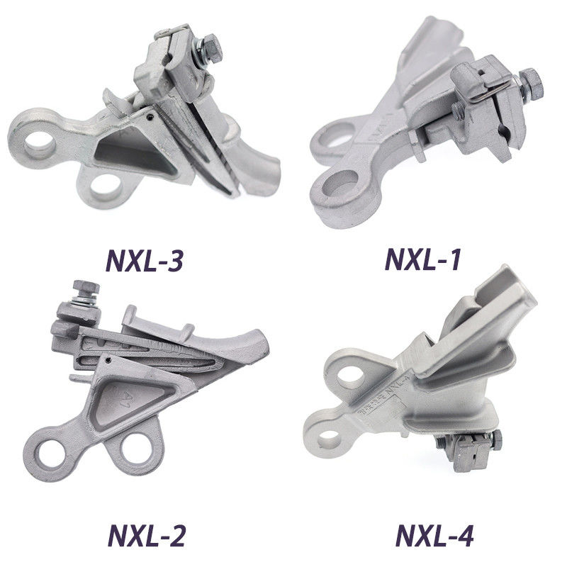 Jenis Wedge Over Tension Resistant Clamp Alloy Aluminium Strain
