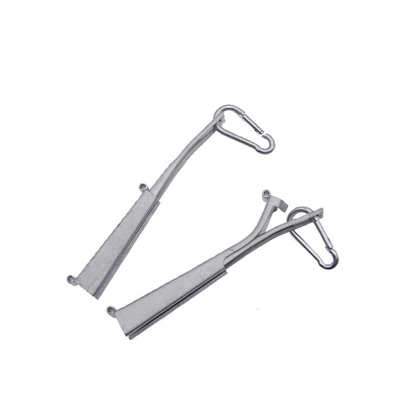 Fiber Optik Drop Wire Cable Clamp FTTH Adjustable Telecom Flat