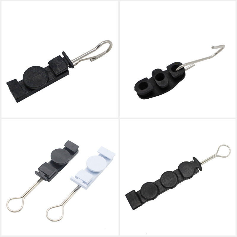 ADSS FTTH Type Anchor Drop Wire Clamp Untuk Ketegangan Kabel Serat Optik