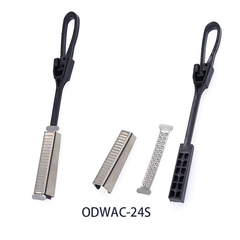 ODWAC Series FTTH Cable Suspension Clamp Ketegangan Kawat Baja Stainless