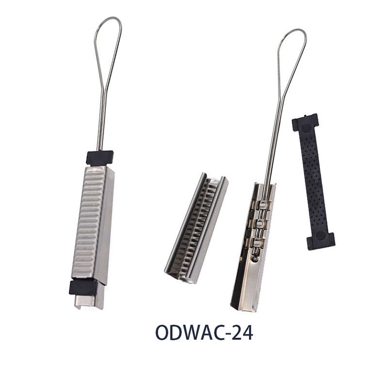 ODWAC Series FTTH Cable Suspension Clamp Ketegangan Kawat Baja Stainless