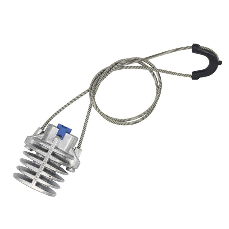 Kabel Logam Kekuatan Tinggi Optic Tension Clamp Dead End Anchoring Wedge Clamp Fiber