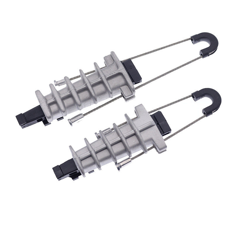Kabel Logam Kekuatan Tinggi Optic Tension Clamp Dead End Anchoring Wedge Clamp Fiber