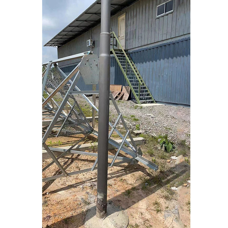 Tiang Tubular Baja Swaged 16M Hot Dip Untuk Tenaga Listrik