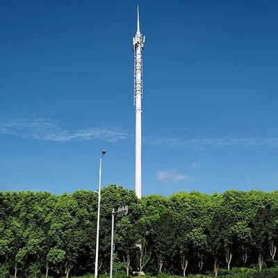 Hot Dip Galvanized Post Telekomunikasi Dengan Tinggi dan Desain Angin yang Bisa Disesuaikan